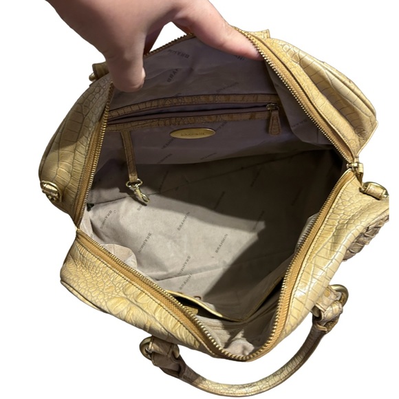 Brahmin Woven Basket weave Leather Satchel Handbag - Picture 5 of 6